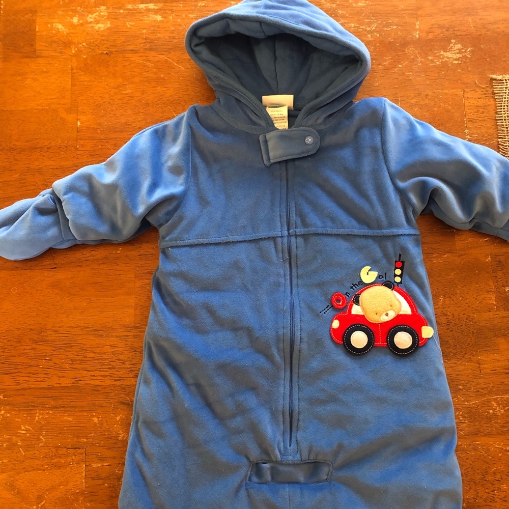 Bon Bebe heavy micro fleece snowsuit